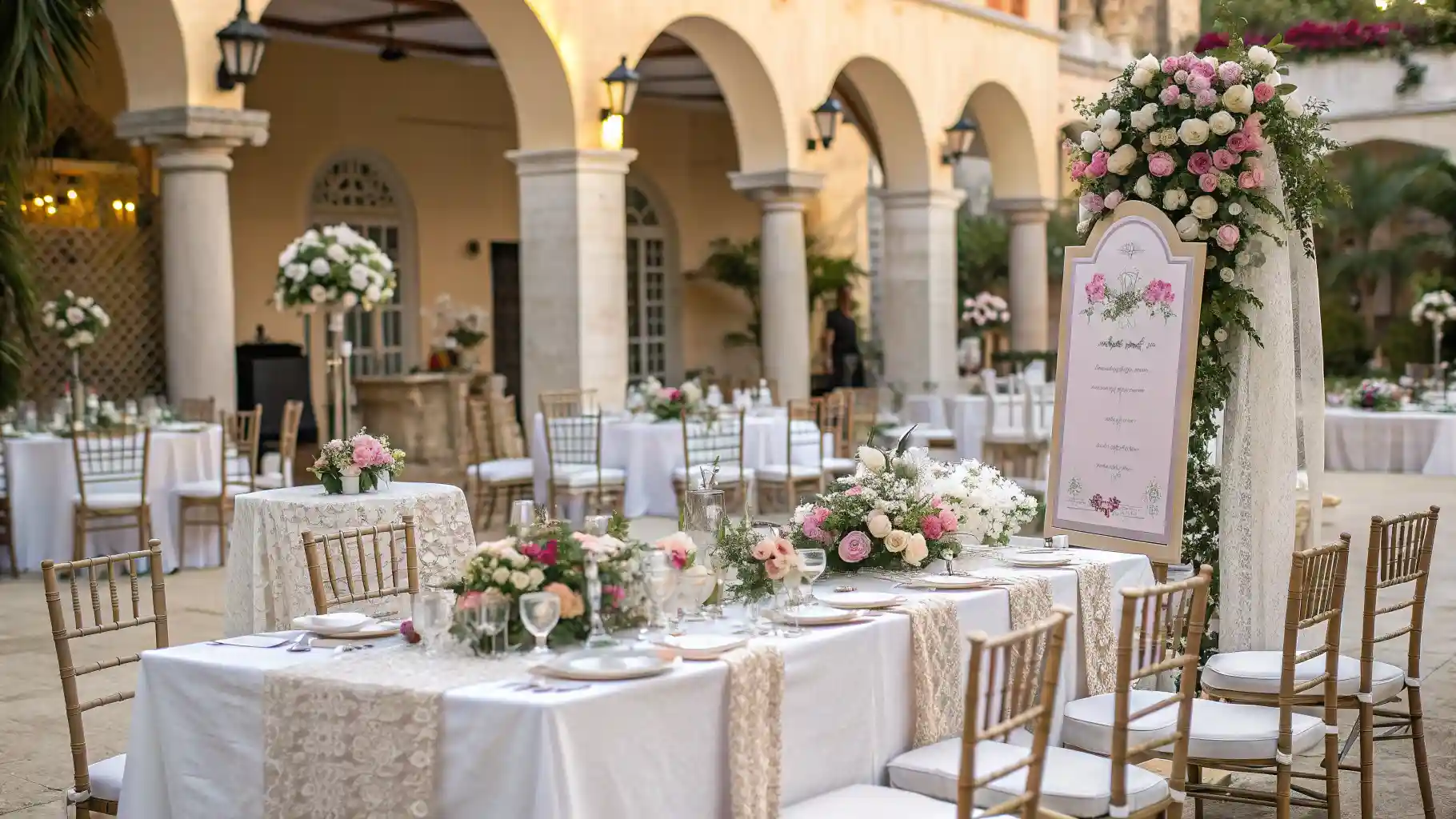 Détails de planification de mariage de luxe à Doha